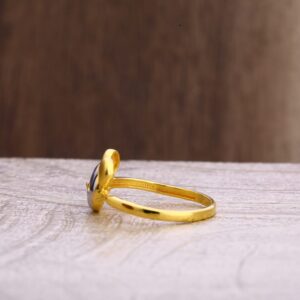 22KT Gold Hallmark Fancy Ladies Plain Ring LPR330