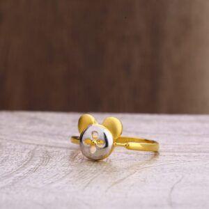22KT Gold Hallmark Fancy Ladies Plain Ring LPR330