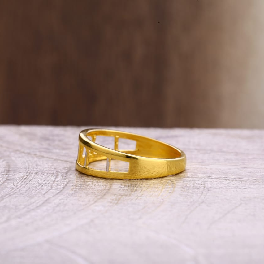 22KT Gold Hallmark Exclusive Ladies Plain Ring LPR321 - Image 2