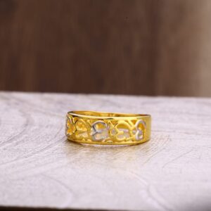 22KT Gold Hallmark Designer Ladies Plain Ring LPR311