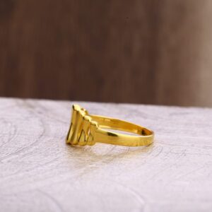 22KT Gold Hallmark Classic Ladies Plain Ring LPR312
