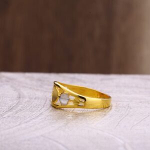 22KT Gold Hallmark Ladies Plain Ring LPR313