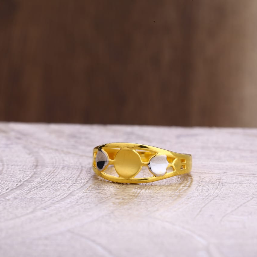 22KT Gold Hallmark Ladies Plain Ring LPR313