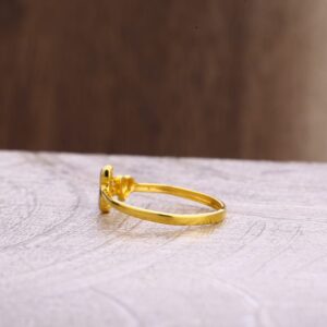 22kt gold gorgeous ladies plain ring lpr315