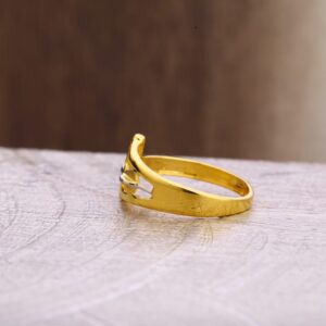 22KT Gold Classic Ladies Plain Ring LPR320