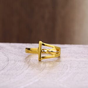 22KT Gold Classic Ladies Plain Ring LPR320