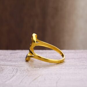 22KT Gold Classic Ladies Plain Ring LPR302