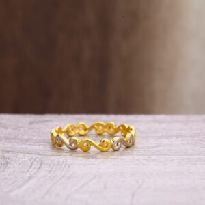 22KT Gold Ladies Plain Ring LPR303