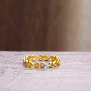 22KT Gold Ladies Plain Ring LPR303