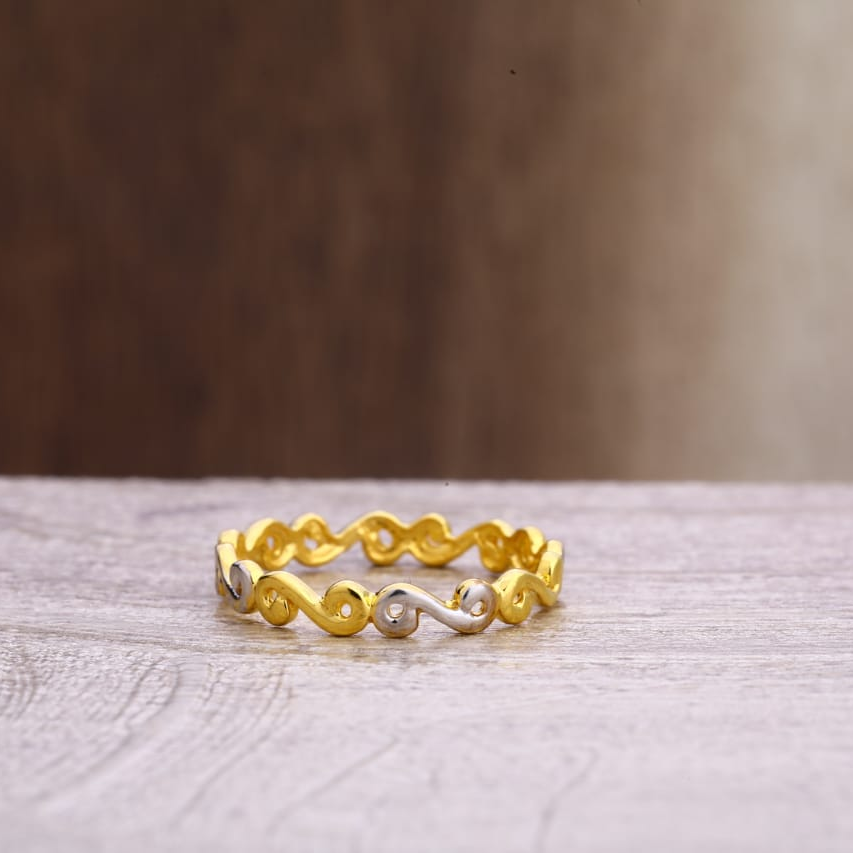 22KT Gold Ladies Plain Ring LPR303