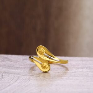 916 Gold CZ Hallmark Gorgeous Ladies Plain Ring LPR305