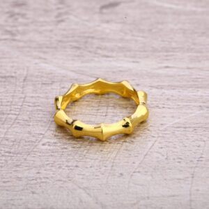916 Gold CZ Hallmark Exclusive Ladies Plain Ring LPR307