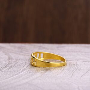 916 Gold CZ Hallmark Ladies Plain Ring LPR292