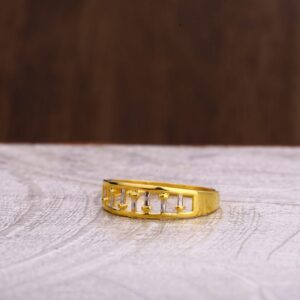 916 Gold CZ Hallmark Ladies Plain Ring LPR292
