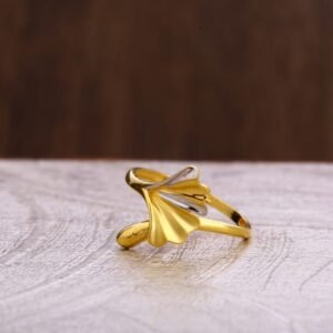 916 Gold CZ Gorgeous Ladies Plain Ring LPR294