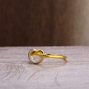 916 Gold Hallmark Stylish Ladies Plain Ring LPR283