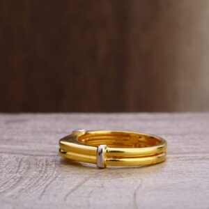 916 Gold Hallmark Gorgeous Ladies Plain Ring LPR284