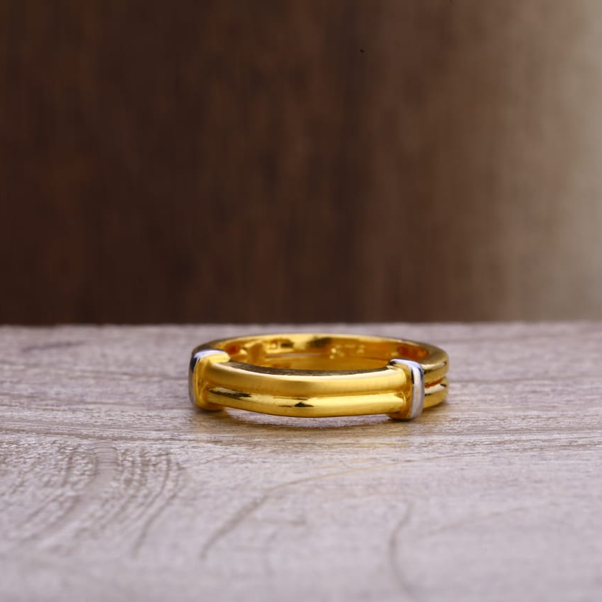 916 Gold Hallmark Gorgeous Ladies Plain Ring LPR284