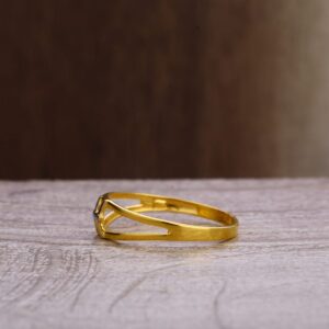 916 Gold Hallmark Fancy Ladies Plain Ring LPR285