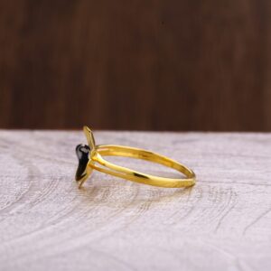 916 Gold Hallmark Designer Ladies Plain Ring LPR288