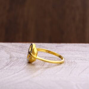 916 Gold Hallmark Ladies Plain Ring LPR290