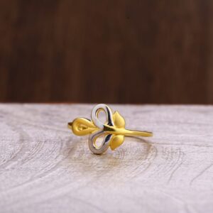 916 Gold Hallmark Ladies Plain Ring LPR290