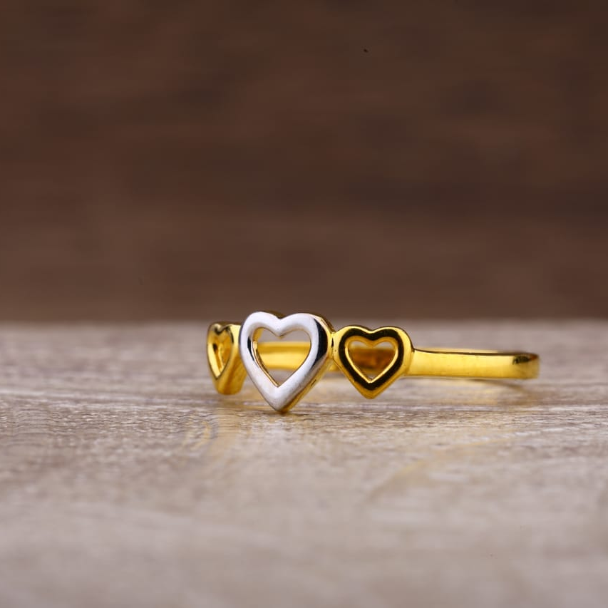 916 Gold Fancy Ladies Plain Ring LPR492