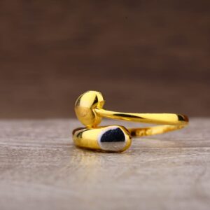 916 Gold Classic Ladies Plain Ring LPR491