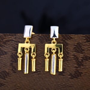 22CT Gold Hallmark Ladies Plain Earring LPE303