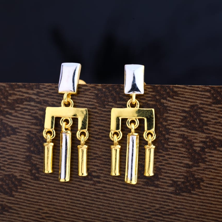 22CT Gold Hallmark Ladies Plain Earring LPE303