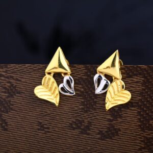 22CT Gold Gorgeous Ladies Plain Earring LPE305