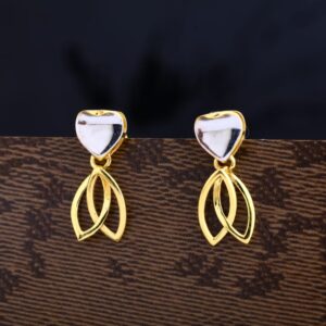 22CT Gold Fancy Ladies Plain Earring LPE306