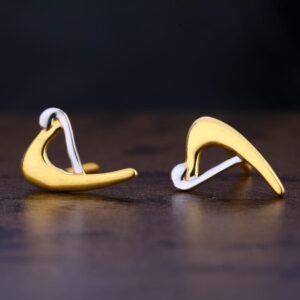 22KT Gold CZ Hallmark Gorgeous Ladies Plain Earring LPE298