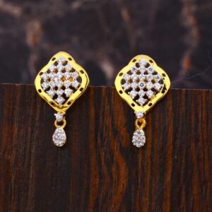 22KT Gold CZ Diamond Designer Ladies Earring LFE534