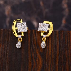 916 Gold CZ Women's fancy  Hallmark Fancy Earring LFE529