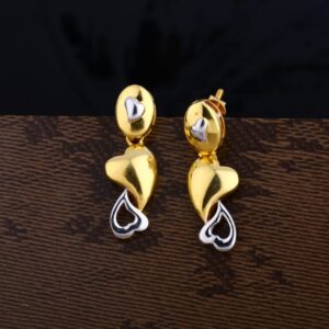 22KT Gold Hallmark Delicate Ladies Plain Earring LPE270