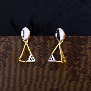 22KT Gold Hallmark Ladies Plain Earring LPE273