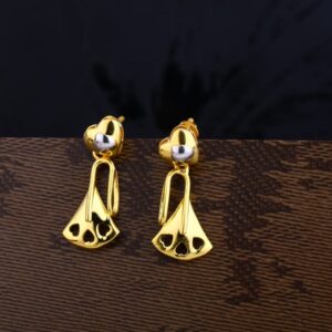 22KT Gold Exclusive Ladies Plain Earring LPE266