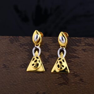 22KT Gold Designer Ladies Plain Earring LPE260