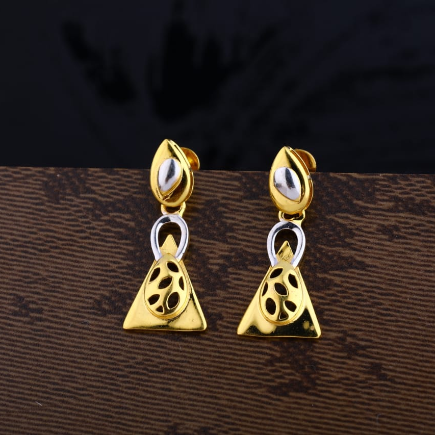 22KT Gold Designer Ladies Plain Earring LPE260