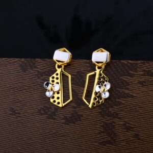 22KT Gold Ladies Plain Earring LPE264
