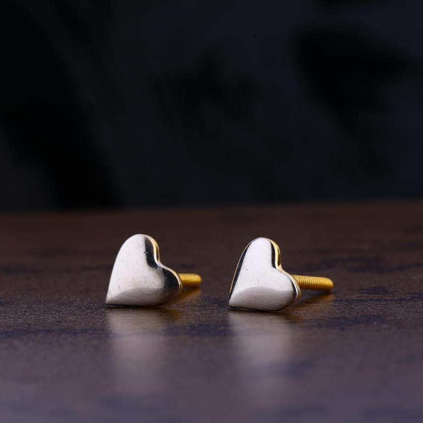 916 Gold CZ Hallmark Exclusive Ladies Plain Earring LPE252