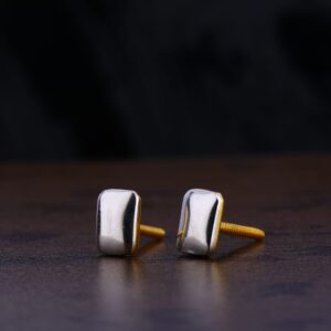 916 Gold CZ Stylish Ladies Plain Earring LPE247