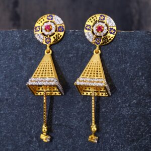 916 Gold CZ Ladies Stylish Jhummar Earring  LJE289