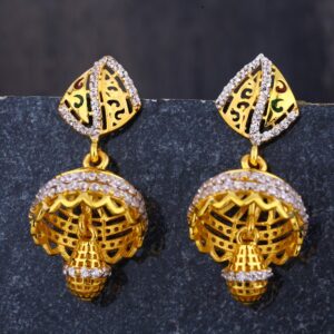 916 Gold CZ Ladies Gorgeous Jhummar Earring  LJE288
