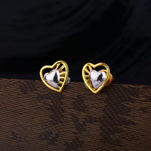 916 Gold Hallmark Exclusive Ladies Plain Earring LPE279