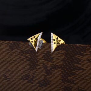 916 Gold Hallmark Classic Ladies Plain Earring LPE282