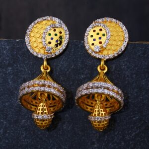 916 Gold CZ Ladies Designer Jhummar Earring  LJE283