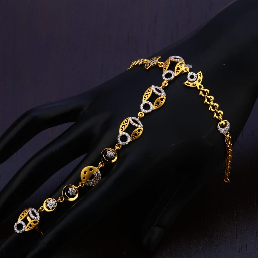 916 Gold CZ Gorgeous Ladies Hathpan HP37