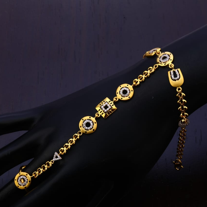 916 Gold CZ Fancy Ladies Hathpan HP39